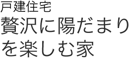 戸建住宅　贅沢に陽だまりを楽しむ家